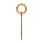 14ky Letter W Initial Pendant - Image 2