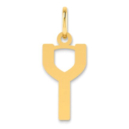 14ky Letter Y Initial Pendant