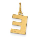 14ky Letter E Initial Pendant - Image 3