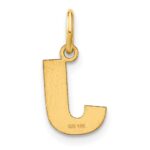 14ky Letter J Initial Pendant - Image 3