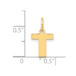 14ky Letter T Initial Pendant - Image 4