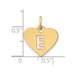 14ky Initial Letter E Initial Charm - Image 4