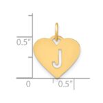 14ky Initial Letter J Initial Charm - Image 4