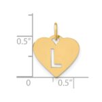 14ky Initial Letter L Initial Charm - Image 4