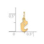14ky Lowercase Letter E Initial Pendant - Image 4