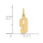 14ky Lowercase Letter G Initial Pendant - Image 4