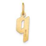 14ky Lowercase Letter P Initial Pendant - Image 3