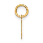 14ky Lowercase Letter V Initial Pendant - Image 2