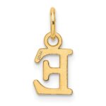 14ky Cutout Letter E Initial Pendant - Image 3