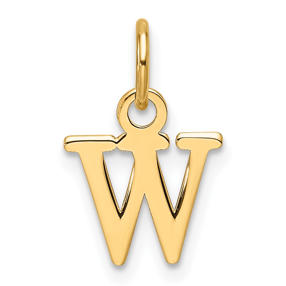 XNA1466Y_W.jpg 14ky Cutout Letter W Initial Pendant - Image 1