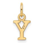 14ky Cutout Letter Y Initial Pendant - Image 3