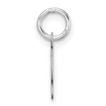 14K White Gold Uppercase Letter G Initial Charm - Image 2