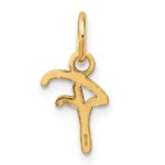 14K Uppercase Letter F Initial Charm - Image 3