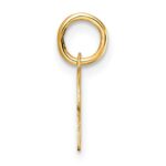 14K Uppercase Letter K Initial Charm - Image 2