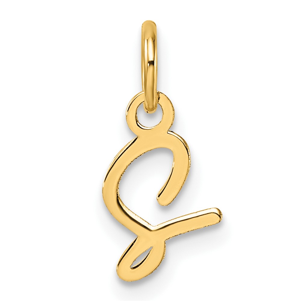 XNA1467Y_S.jpg 14K Uppercase Letter S Initial Charm - Image 1