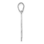 Sterling Silver/Rhodium-plated Alabama State Pendant - Image 2