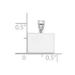 Sterling Silver/Rhodium-plated Colorado State Pendant - Image 3