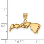 Sterling Silver/Gold-plated Hawaii State Pendant - Image 2