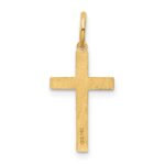 14K Laser Designed Cross Charm - Image 4