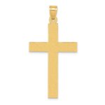 14k Sandblasted Cross Pendant