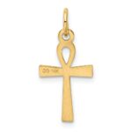 14K Laser Designed Ankh Cross Charm - Image 4