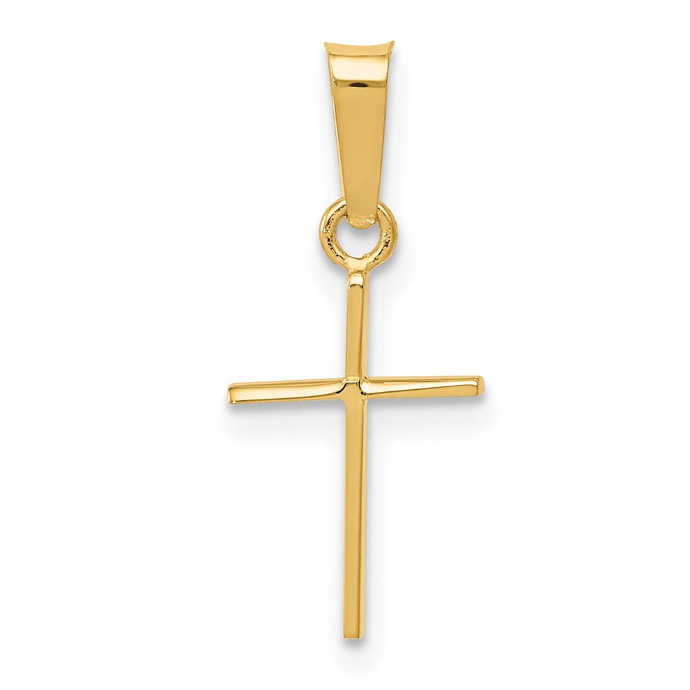 XR128.jpg 14k Polished Cross Pendant - Image 1