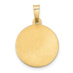 14k Polished and Satin Hollow St. Christopher Medal Pendant - Image 4
