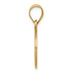 14k Polished and Satin Hollow St John the Baptist Medal Round Pendant - Image 2