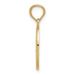 14k Polished Small Cross Medal Pendant - Image 2