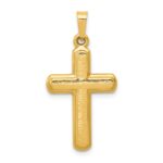 14k Satin Latin Cross Pendant