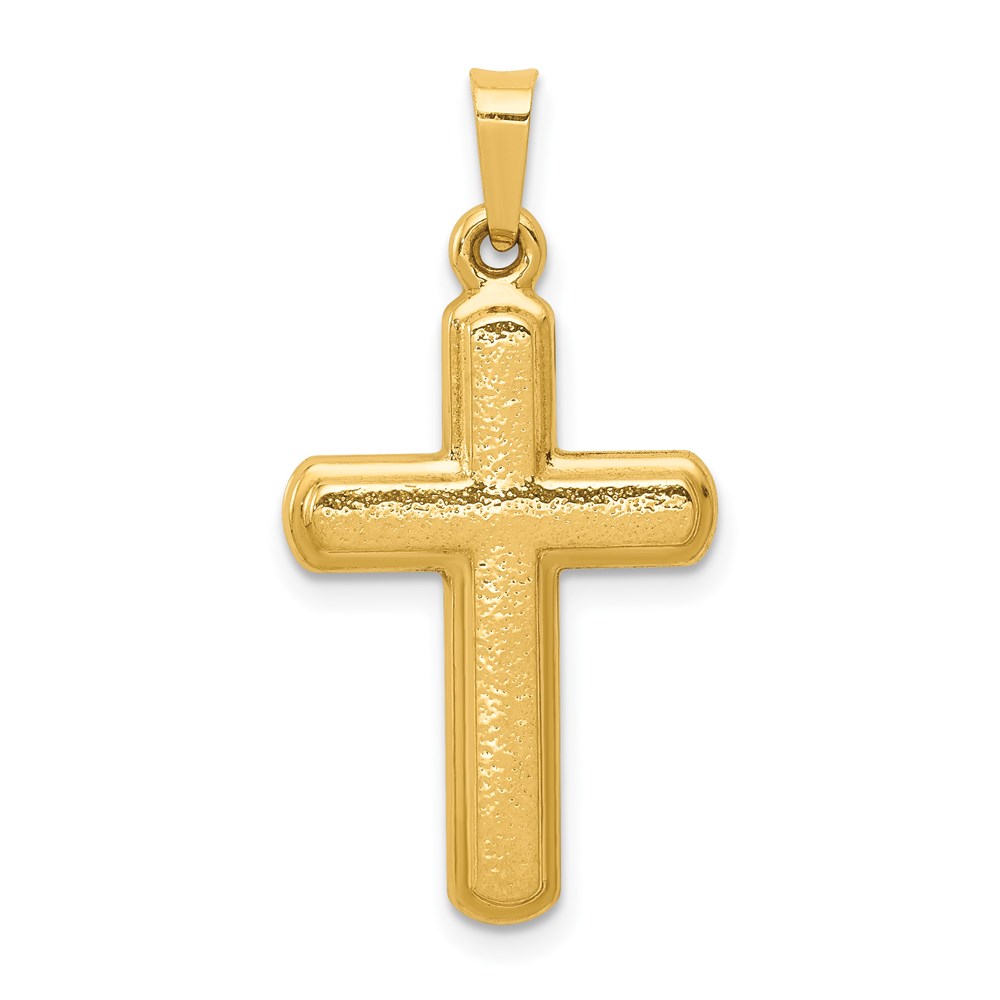 XR1559.jpg 14k Satin Latin Cross Pendant - Image 1