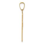 14k Polished Filigree Cross Pendant - Image 2