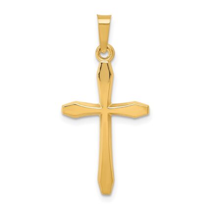 14k Polished Passion Cross Pendant
