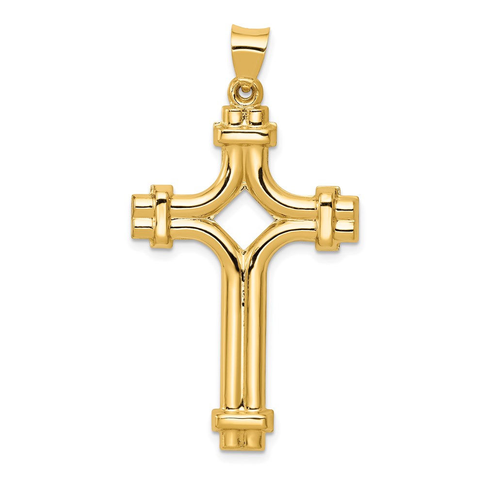 XR1583.jpg 14k Polished Fancy Cross Pendant - Image 1