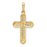 14K Cross CZ Pendant - Image 4