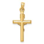 14k Hollow Crucifix Pendant - Image 3