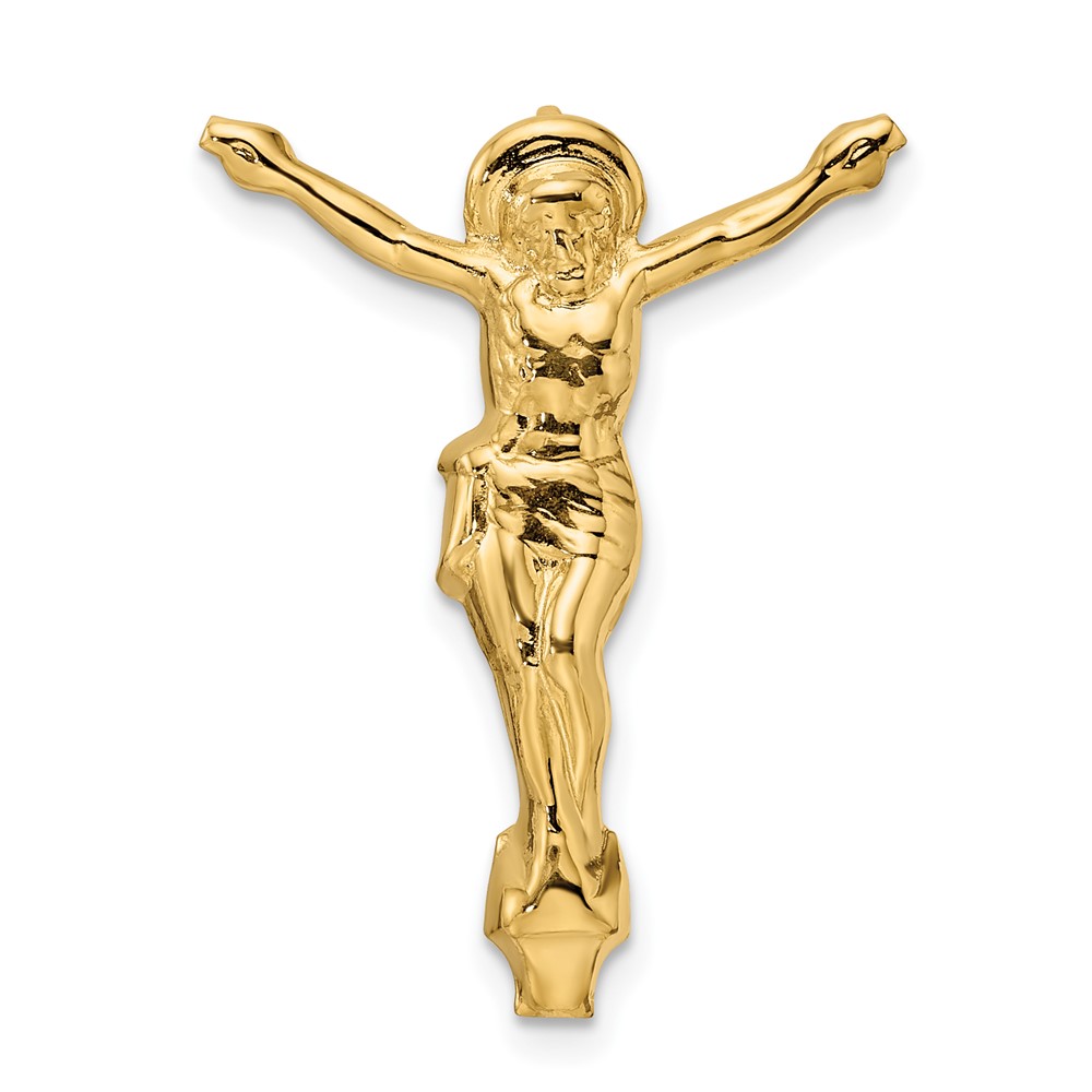 XR1897.jpg 14k Polished Solid Risen Christ Chain Slide - Image 1