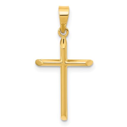 14K Polished Cross Pendant