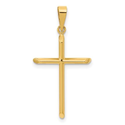 14K Polished Cross Pendant