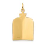14k Polished Solid Ten Commandments and Star of David Pendant - Image 4