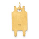 14k Polished Solid Torah with Blue and White Enameled Star of David Pendant - Image 4