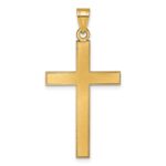 14k Florentine Satin Cross Pendant