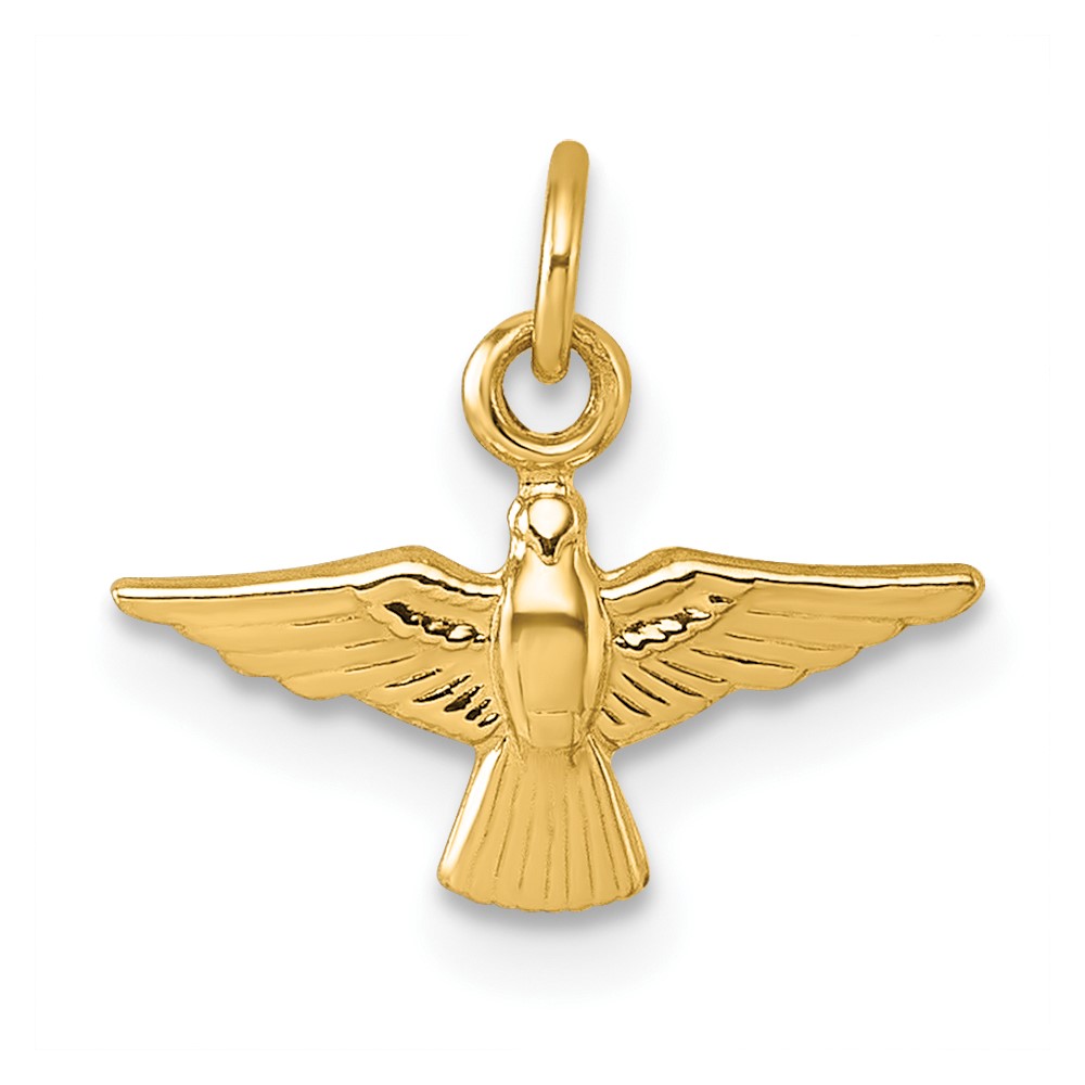XR2188.jpg 14k Polished Flying Dove Pendant - Image 1