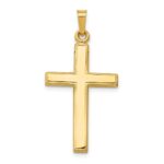 14k Hollow Cross Pendant
