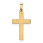 14k Hollow Cross Pendant - Image 4