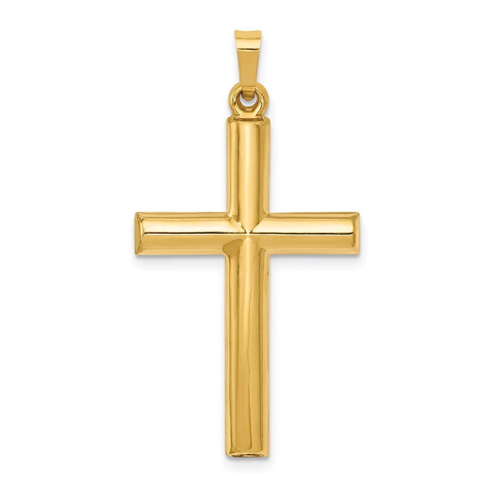XR248.jpg 14k Hollow Cross Pendant - Image 1