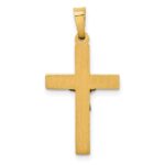 14k Two-tone INRI Crucifix Pendant - Image 4