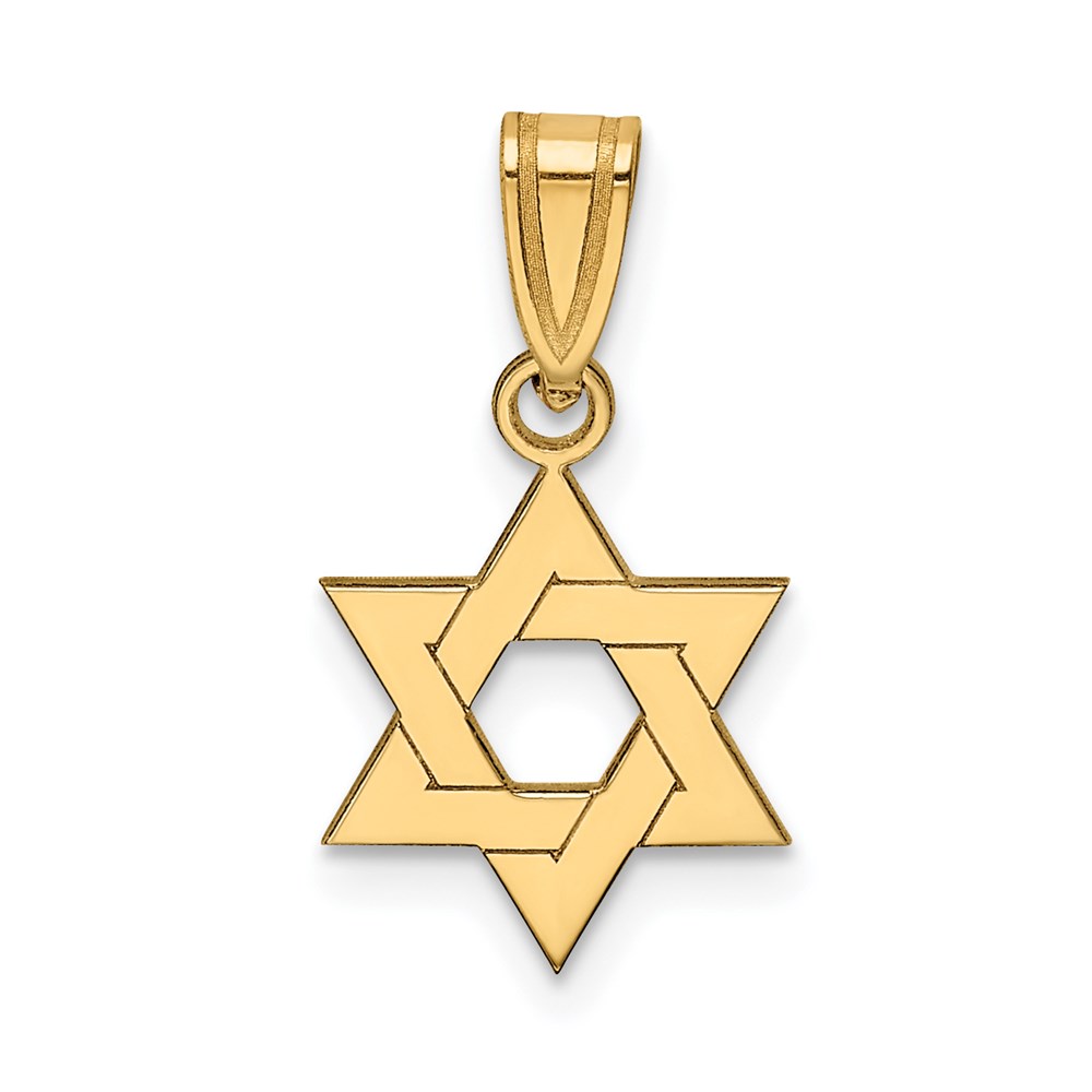 XR418.jpg 14k Star of David Pendant - Image 1