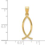 14k Ichthus Fish Charm - Image 3
