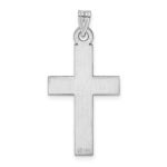 14k White Gold Cross Pendant - Image 4
